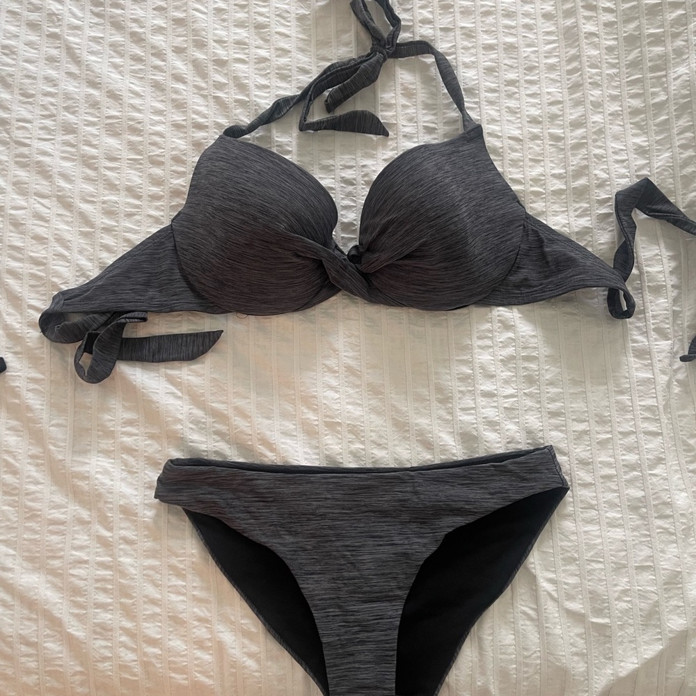 H&M Charcoal Bikini Set